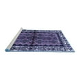 thumbnail image 2 of Ahgly Company Machine Washable Indoor Rectangle Persian Blue Traditional Area Rugs, 8' x 12', 2 of 4