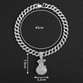 thumbnail image 4 of European and American versatile personality Cuban full diamond money bag pendant necklace fashionable versatile hip-hop necklace, 4 of 8