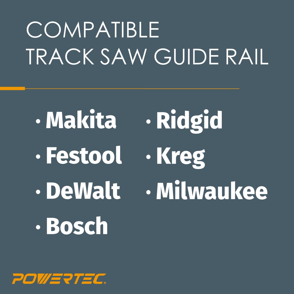 POWERTEC 2PK T Track Clamp for T Track Accepting 1/4” T bolt/Hex Bolts & 5/16" T Bolt, Hold Down Clamp for Track Saw Guide Rail, T Track, 1/4" T Track, Combo T Track, Multi T Track Fence (71439)