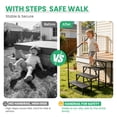 Portable Foldable Rv Steps Garvee RV Steps with Handrail, 4-Step Heavy Duty Carbon Steel Ladder ...