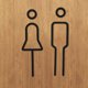 thumbnail image 4 of GOOHOCHY 1 juego de letreros de baño acrílicos para puerta de baño, letreros para baño para hombres y mujeres., 4 of 8