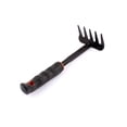 thumbnail image 3 of Plastic Coated Metal Head Handheld 5 Teeth Garden Rake Hand Tool Black, 3 of 3