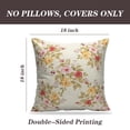 thumbnail image 2 of LALILO Throw Pillow Covers Floral With Flowers Accent Art Artwork Cushion Cover 18" x 18", 2 Pack, 2 of 6