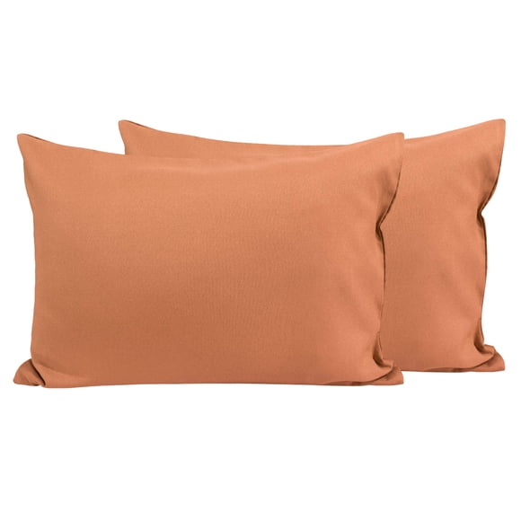 Juego de 2 fundas de microfibra FLXXIE para niños pequeños, 35 x 50 cm, color canela
