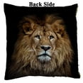 thumbnail image 2 of PKQWTM Color Lion Portrait Reversible Mermaid Cushion Cover Home Decor Sequin Pillow Case Size 20x20 inches, 2 of 2