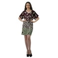 thumbnail image 2 of Moomaya Robes d'Anniversaire Femmes Robe de Travail Imprimée Femmes Bureau Robes à Col en V, 2 of 6