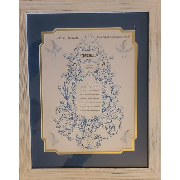 Victorian Wedding/Baby Personalized Name/Poem Gift (picture optional), Name Meaning Printed Frame, About the Person Wall Art, Adult Birthday Gift, Best Friend Present, Name Art Printable