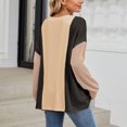 thumbnail image 5 of Scyoekwg Womens Long Sleeve Tops Trendy Color Block Graphic Tee Fall Clothes Pullover Tops Dressy Casual Loose Crewneck Tunic Tops Blouses(Black,M), 5 of 8
