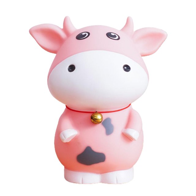 Hucha De Buey Irrompible, Hucha De Dinero De Vaca De Plástico, Hucha Para Niñas Y Niños, Regalos Para Cumpleaños, Vacaciones De Pascua Eigraketly FN007445-04