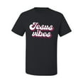 thumbnail image 2 of Wild Bobby, Jesus Vibes Inspirational/Christian Men Graphic Tee, Black, Small, 2 of 6