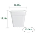 thumbnail image 5 of netuera Re-usable Square Nursery Pot 7 Gallon Plastic Grow Pots Plant 10 Pack, 5 of 5