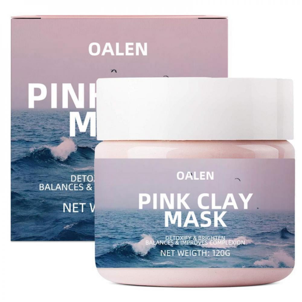 120g Mud Mask Shrink Pore Pimple Blackhead Removal Skin Tightening Cleaning Pink Clay Mask