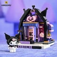 thumbnail image 6 of New Keeppley Sanrio Building Blocks Original Kuromi Melody Gemini Cartoon Street View Decoration Model Children's Toys Girl Gift, 6 of 10