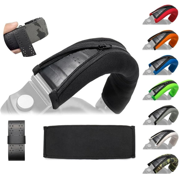 HDJ Headband Cushion Replacement Cover - Compatible with Pioneer HDJ-X5 X5BT X7 X7BT X7S X10 HDJ1000 HDJ1500 HDJ2000 DJ Headphone - Headband Tape Protection (Black)