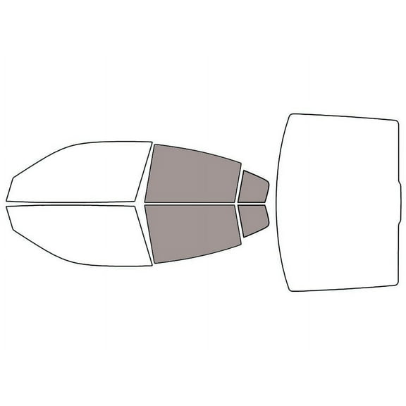 Rvinyl Car Window Pre Cut Tint Film Kit Back 50% Single Ply Fits Dodge Charger 2015-2023