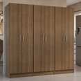 thumbnail image 2 of Madesa Kitchen Pantry Set Storage Cabinet 6 Doors 12 Utility Shelves 70"L Wooden Organization Unit for Kitchen 9 Adjustable Shelves Anti Tipping - Rustic, 2 of 9