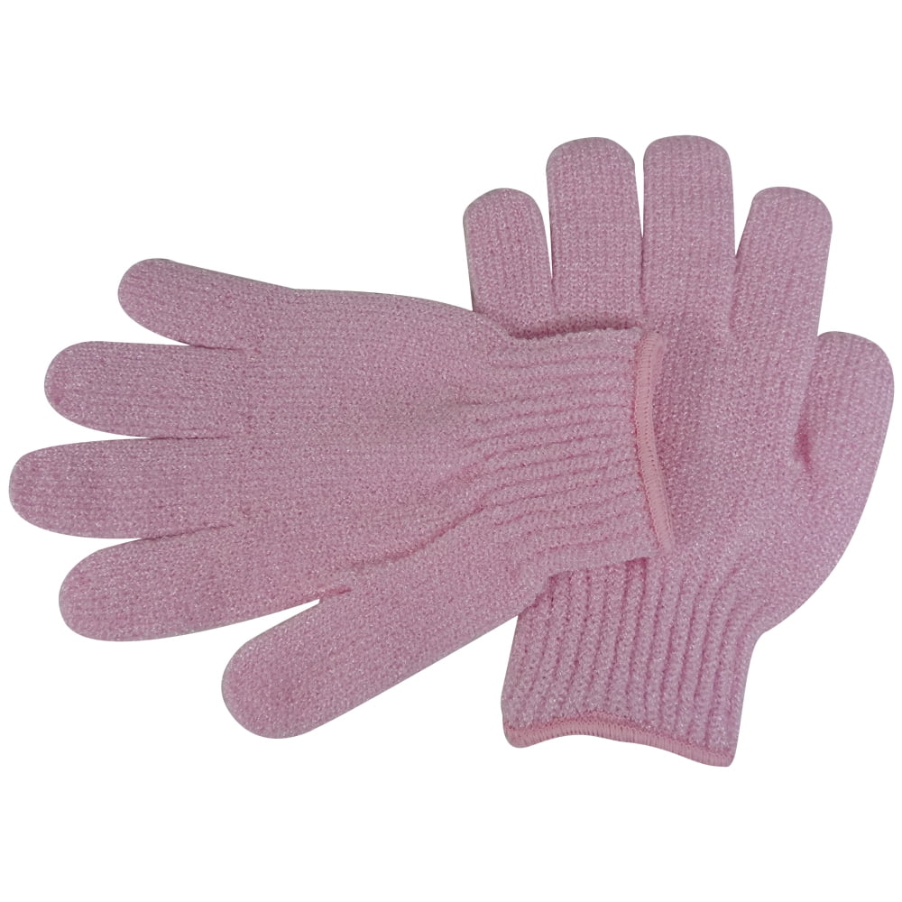Acqua Sapone Exfoliating Body Massage Gloves Pink 1 Pair