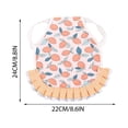 thumbnail image 2 of Hen Saddle Chicken Apron – Decorative Ruffles Back Protector for Poultry Wing Protection,Floral Print Breathable Material, 2 of 3