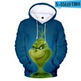 thumbnail image 1 of Suéter Grinch del monstruo verde de Disney para hombre y mujer, suéter navideño estampado con capucha, disfraces de Halloween para regalos de novia, 1 of 4