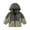 K-Army Green, variant on NordicNest Boy'S Coats Long Sleeve Boy And Girl Windbreaker Outerwear Kids Lightweight Zip Hooded Jacket Baby Cute Coat Durable Wear