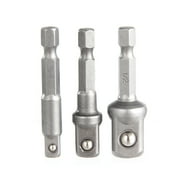(3 pack) Hyper Tough 3-Piece Quick Connect Socket Adapter Set AU85043K, Socket Wrench and Set Type, New Condition