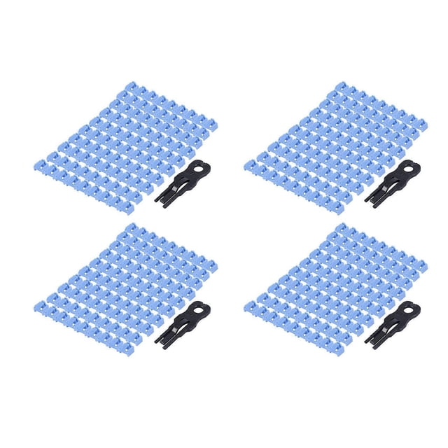 400 Pcs Blue RJ45 Port Ethernet LAN Hub Anti Dust Cover Plug Cap Blockout Protector with Proprietary Lock and Key