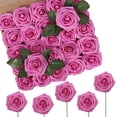 thumbnail image 1 of Rosas Artificiales Fucsia N&T NIETING x50 con Tallo, 1 of 8
