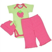 Gerber Newborn Girls' 3-piece Bodysuit