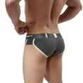 thumbnail image 3 of Mens Underwear Men's Boxer Briefs Shorts Soft Cotton Underwear Bulge Pouch Underpants, 3 of 5