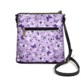 thumbnail image 2 of ZUXONGSY Purple Butterfly Cherry Blossom Print Leather Crossbody Purse for Women Waterproof Messenger Bag Shoulder Purse Bag Fashion Travel Bag with Shoulder Strap for Daily Use Dating, 2 of 7