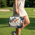 thumbnail image 4 of Xixirimido Portable Golf Cart Seat Covers, Quilted Golf Cart Seat Towel Blanket with 4 Pockets Universal Fit for EZGO Club Car and More 2 Person Seats Carts, Aztec Tribal Geometric, 4 of 8