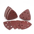 thumbnail image 1 of 50 Pcs Ponceuse Triangulaire 6 Trous Papier de Verre pour Ponçage et Polissage, 1 of 5