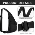 thumbnail image 3 of Bolso de pecho de tejido de nailon montado al hombro, 3 of 5