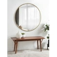 thumbnail image 7 of Kate and Laurel Caskill Round Framed Wall Mirror, Gold 36" Diameter, 7 of 7