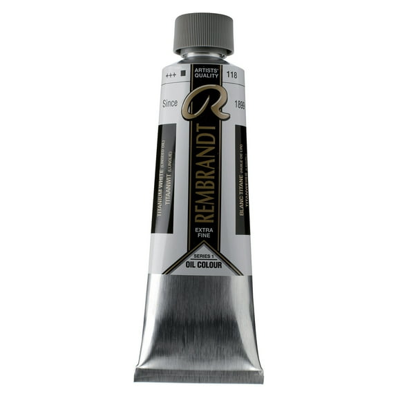 Rembrandt Artists' Oil Color, 150ml, Titaniam White Linseed Oil