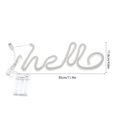 thumbnail image 4 of Yuarrent Lámpara de noche USB Hello Modeling Decoración de dormitorio Líneas de arte Luz de pared Suministros para fiestas Boda Adorno Iluminación Kits de decoración para fiestas Yuarrent HA061912-00, 4 of 6