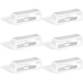 thumbnail image 1 of 6pcs 20mm correa de reloj de bucle de silicona correa de reloj de pulsera de reemplazo de retención de reloj anillos de sujeción para smartwatch (blanco), 1 of 5