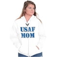 thumbnail image 4 of US Air Force USAF Mom Family Support Zip Hoodie Sweatshirt Women Brisco Brands X, 4 of 6