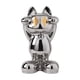 thumbnail image 1 of Estatua de gato de , decoración de escritorio, escultura de Animal artesanal, estatuilla de gato de la , gato de bienvenida para mesa, Plata, 1 of 8