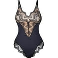 thumbnail image 2 of SMZ Women's Sexy Lace Shapewear Bodysuit Corset Slimming Body Shaper Tummy Control Body Shaper V Neck Camisole Nightwear, 2 of 13