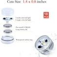 thumbnail image 2 of 10pcs Submersible LED Lights, Waterproof Lights with Remote for Vase Shower, Battery Operated Underwater Color Changing EFX Light for Easter, Halloween, 2 of 6