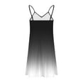 thumbnail image 5 of qolati Summer Dresses for Women 2025 Gradient Print Spaghetti Strap Casual Swing Tank Dress V-Neck A Line Beach Cover Up Mini Dress, 5 of 6