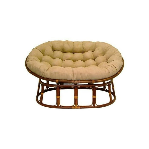 Double Papasan Chair with Microsuede Cushion