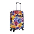 thumbnail image 3 of Kll The Garden Tricolor Pansy Flower Luggage Cover Suitcase Cover Suitcase Protector-Small, 3 of 8