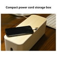 thumbnail image 5 of Cable Management Box, Cord Organizer for Desk, TV, Computer, Laptop Power Strips, Hide and Cover Cords for Home and Office Use, Durable Wire Hider Box, 5 of 9
