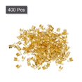 thumbnail image 3 of 400Pack Fold Over Cord Ends, 3x6mm Terminators Crimp End Tips for Leather Ribbon, Gold Tone, 3 of 7