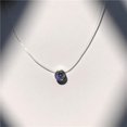 thumbnail image 1 of Collar de cristal brillante para mujer, colgante de circón transparente, línea de pesca Invisible, joyería de clavícula, Gargantilla, 1 of 4