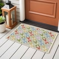 thumbnail image 4 of Entryway Rug 2'x3', Easter Small Rug for Kitchen Bathroom Door Mat Indoor Entrance, Watercolor Cartoon Rabbits Cute Bunny Animal Gray Green Non-Slip Area Rugs Floor Mats Carpet Front Door Rugs, 4 of 8