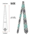 thumbnail image 4 of Men's Tie, Checkered Texture Floral Printed Tie Fashionable Wedding Party Best Man Suit Tie Work Tie Male Birthday Gift, 4 of 8