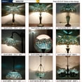 thumbnail image 2 of WERFACTORY Tiffany Floor Lamp Sea Blue Stained Glass Dragonfly Light 12X12X66 Inches Pole Torchiere Standing Corner Torch Uplight Decor Bedroom Living Room Home Office S147 Series, 2 of 8